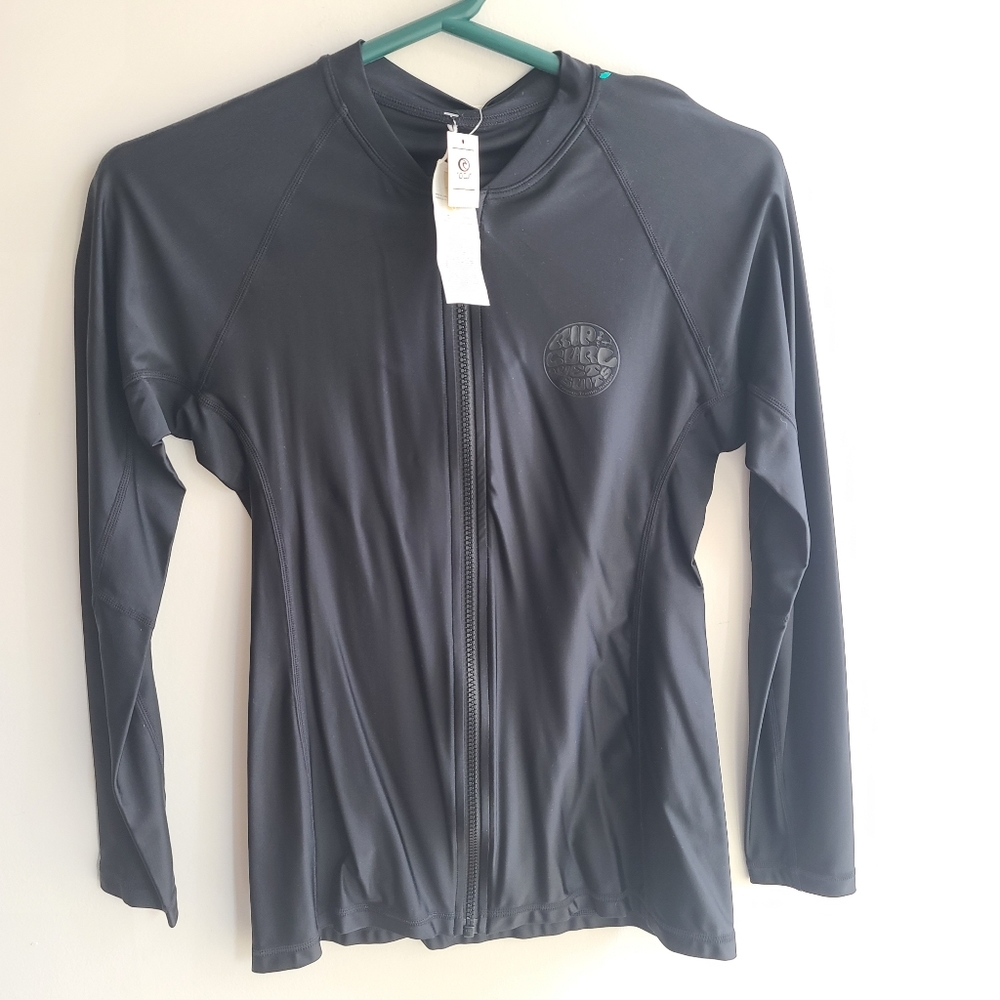 Rip Curl - UV Swim shirt for women Long sleeve with front zipper Black